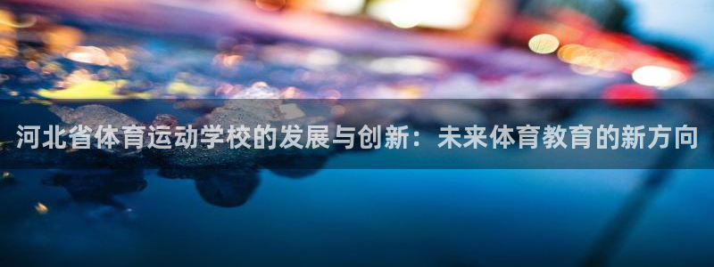 MK体育官方正版app娱乐是那个系列的台子：河北省体育运动学