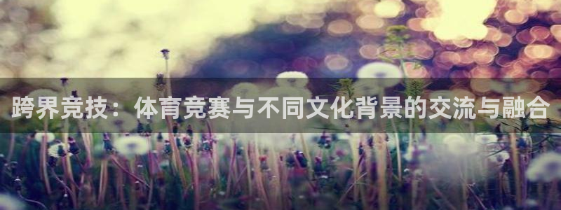 MK体育官方正版app娱乐代理怎么样：跨界竞技：体育