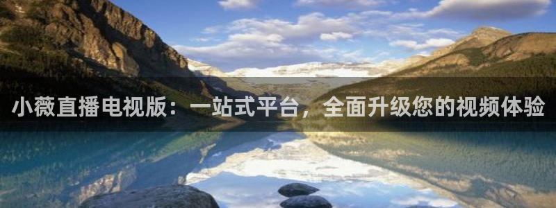 袋鼠体育直播足球：小薇直播电视版：一站式平台，全面升级您的视频体验